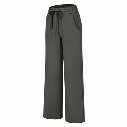 SHOWITTY Womens Warm Fleece Sweatpants – Wide Leg Lounge Pants with Pockets for Winter