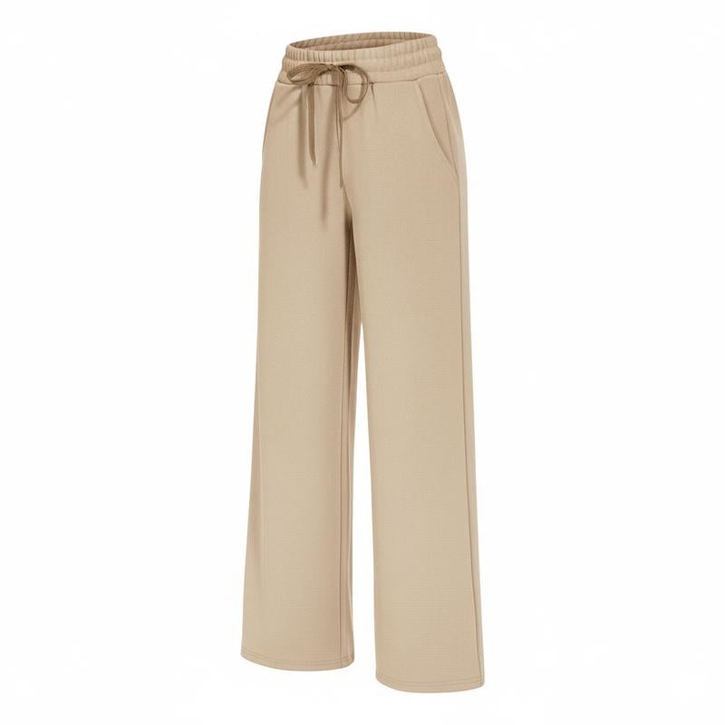 SHOWITTY Womens Warm Fleece Sweatpants – Wide Leg Lounge Pants with Pockets for Winter